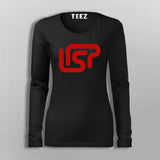 Lisp Logo Full Sleeve T-Shirt For Women Online India 