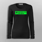 Visual Effects Full Sleeve T-Shirt For Women Online India