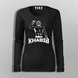 Khabib Logo Full  Sleeve T-Shirt For Women Online India