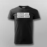 Username & password T-shirt For Men