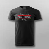 Besy Doing Nothing Always T-shirt For Men