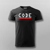 Code A Little, Test A Lot Men's Tee - Balance in Development