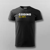 Coding Is Art T-Shirt - Masterpieces in Code