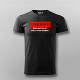 Warning Does Not Play T-shirt For Men