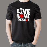 Live Love Rescue T-Shirt India