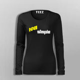 Navi S1mple Full Sleeve  T-Shirt For Women