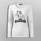 Khabib Logo Full  Sleeve T-Shirt For Women Online