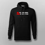 No Hugs and Kisses, Only Bugs and Fixes Funny Programmer  Hoodie For Men