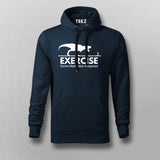 T-Rex Chase: Funny Exercise Men's Hoodie