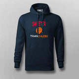 Sweeter than Jalebi Hindi Funny Desi Hoodie For Men.