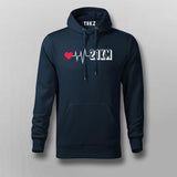 21Km Heartbeat Marathoner Cool Hoodies For Men