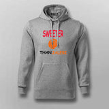 Sweeter than Jalebi Hindi Funny Desi Hoodie For Men.