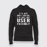 Proudly Anti-Social Geek Chic Hoodie