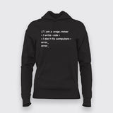 I am a programmer I Write Code I Don't Fix Computers hoodies For Women Online India