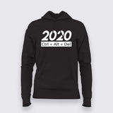 2020 Ctrl +Alt + Del T-Shirt For Women