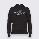 Testing Developers' Patience Daily Hoodie