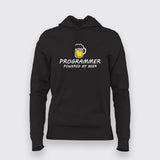 Beer Programmer Funny Hoodie For Women India