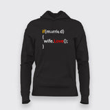 Love your Wife - Programmer Humour  Hoodie For Women India