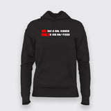 No Hugs and Kisses, Only Bugs and Fixes Funny Programmer  Hoodie For Women India