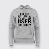 Proudly Anti-Social Geek Chic Hoodie