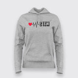 21Km Heartbeat Marathoner Cool T-shirts  For Women