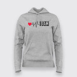 10Km Heartbeat Cool Marathoner Hoodies For Women