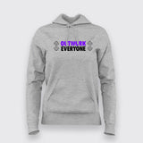 Outwork Everyone Motivational Gym Hoodies For Women India