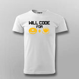 Will Code For Donut & Coffee Men's Tee