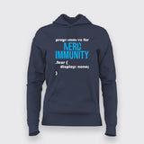 Nerd Immunity  T-shirt For Women