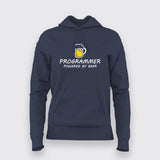 Beer Programmer Funny Hoodie For Women