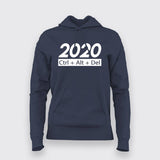 2020 Ctrl +Alt + Del T-Shirt For Women