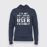 Proudly Anti-Social Geek Chic Hoodie