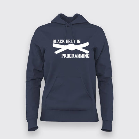 Black Belt In Programming Hoodies For Women Online India