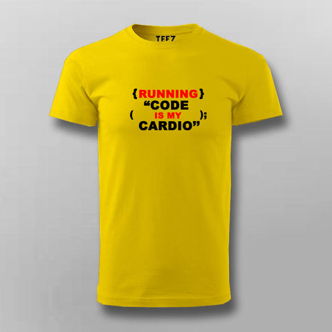 Running Code Is My Cardio T- Shirt For Men Online