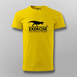 T-Rex Chase: Funny Exercise Men's T-Shirt