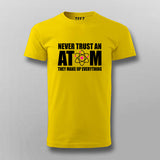 Atom Joke Men's Tee: Science Humor Revealed