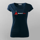 Black Arch Linux T-Shirt For Women Online Teez