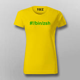 Hashbang /bin/zsh  T-Shirt For Women