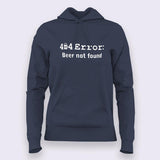 Beer Not Found 404 Error Hoodies For Women