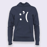 Sad Smiley Emoticon Hoodies For Women Online India