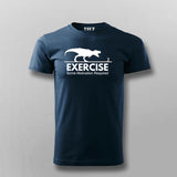 T-Rex Chase: Funny Exercise Men's T-Shirt