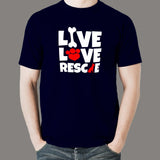 Live Love Rescue T-Shirt For Men