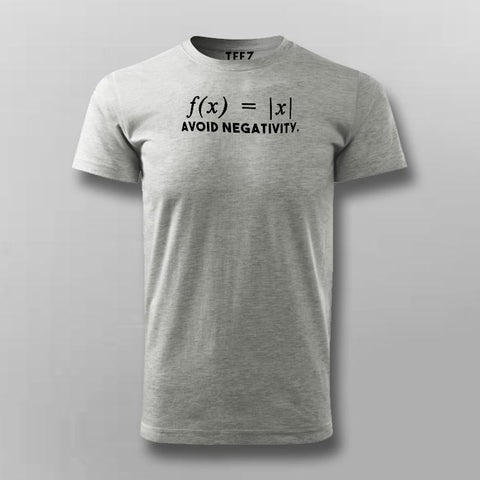 Avoid Negativity Maths Funny T-Shirt For Men –