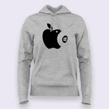 Apple Eating Windows Hoodies For Women