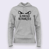 All your base are belong to us Gaming Hoodies For Women