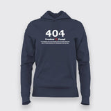 404 Freedom Not Found Funny Hoodies For Women Online India