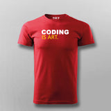 Coding Is Art T-Shirt - Masterpieces in Code