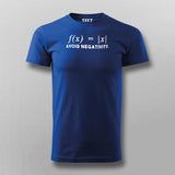 Avoid Negativity Maths Funny T-Shirt For Men