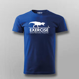 T-Rex Chase: Funny Exercise Men's T-Shirt