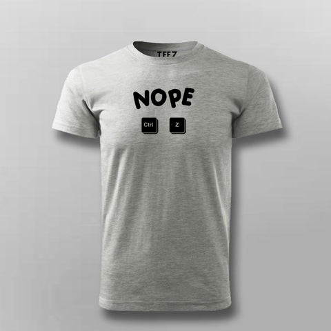 Nope Ctrl Z - Coding T-Shirt For Men India